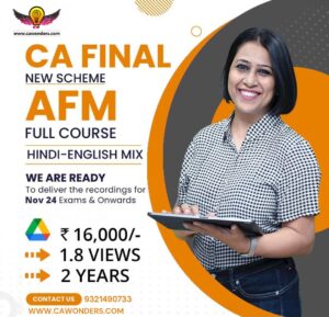 CA Final AFM Lectures by Archana Khetan