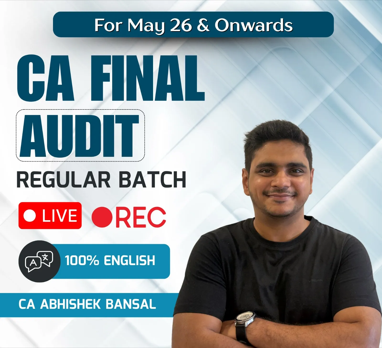 ca final audit english regular live & recorded batch for may 2026 & onwards