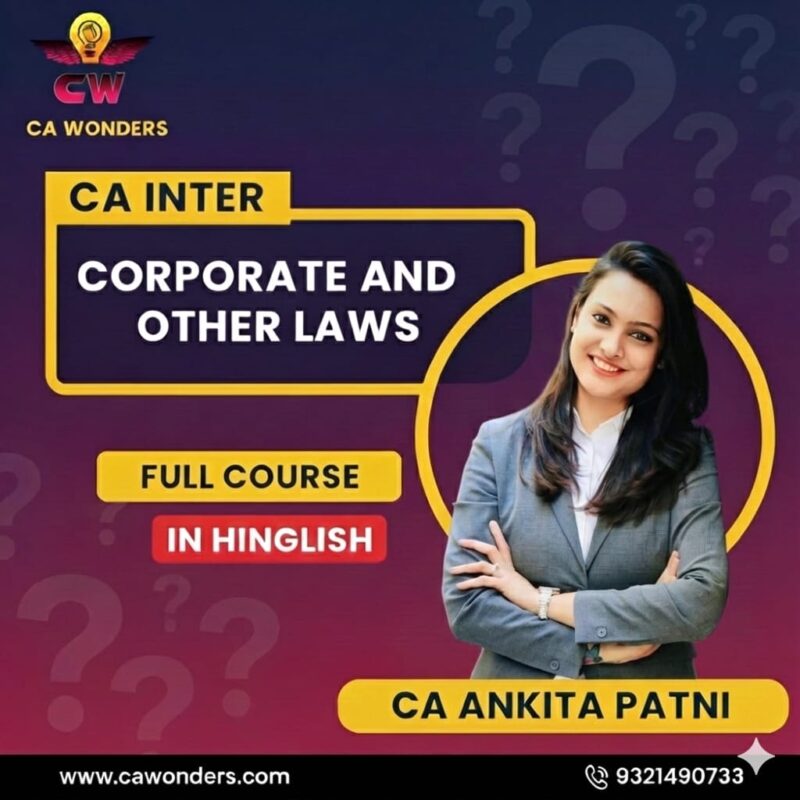 ca inter law full course by ca ankita patni for may/sep 26
