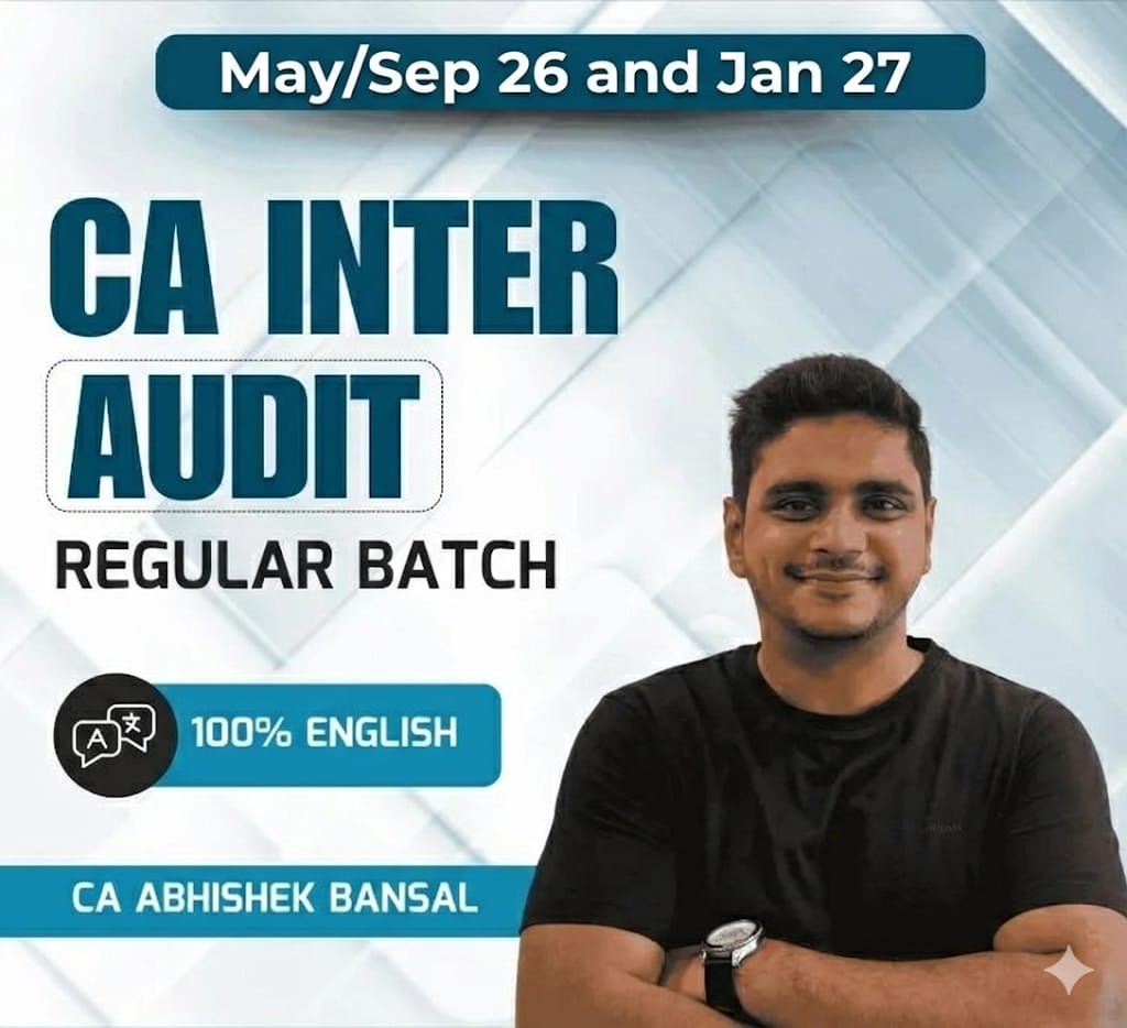 CA Inter Audit Full Course In English By CA Abhishek Bansal For May/Sep26 & Jan 27