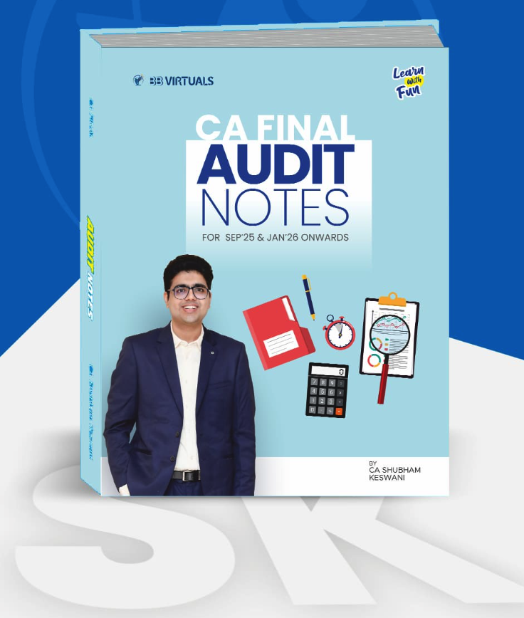 CA Shubham Keswani Audit Concept Notes Book | for CA Final | May/June/Sep/December 26 & Jan 27 Exams