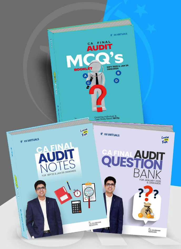 CA Final Audit Question Bank With MCQ (New Scheme) By CA Shubham Keswani Applicable For Jan & May 26 Exams