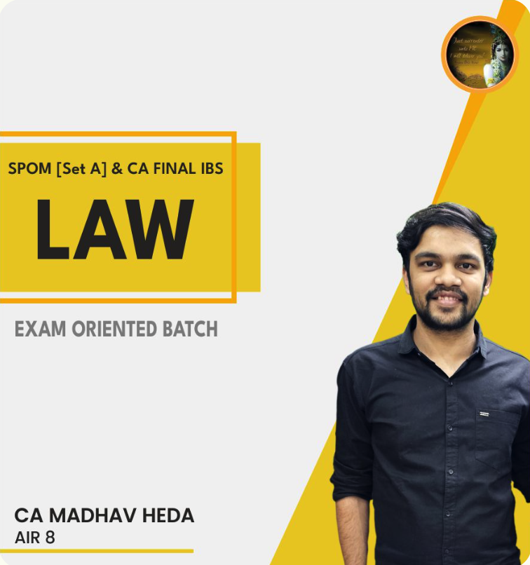 CA Final LAW SPOM By CA MAHADEV HEDA