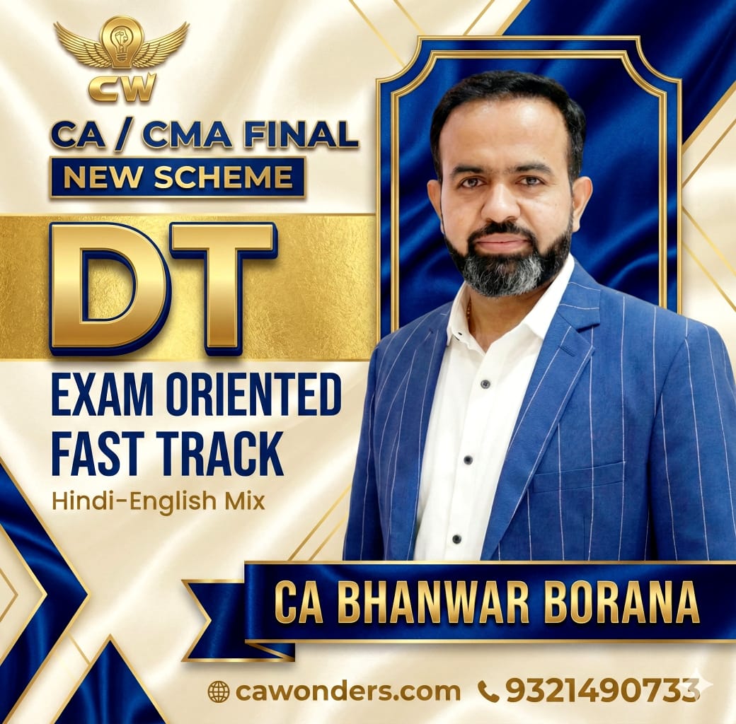 CA Bhanwar Borana Fast Track exam Oriented Lectures