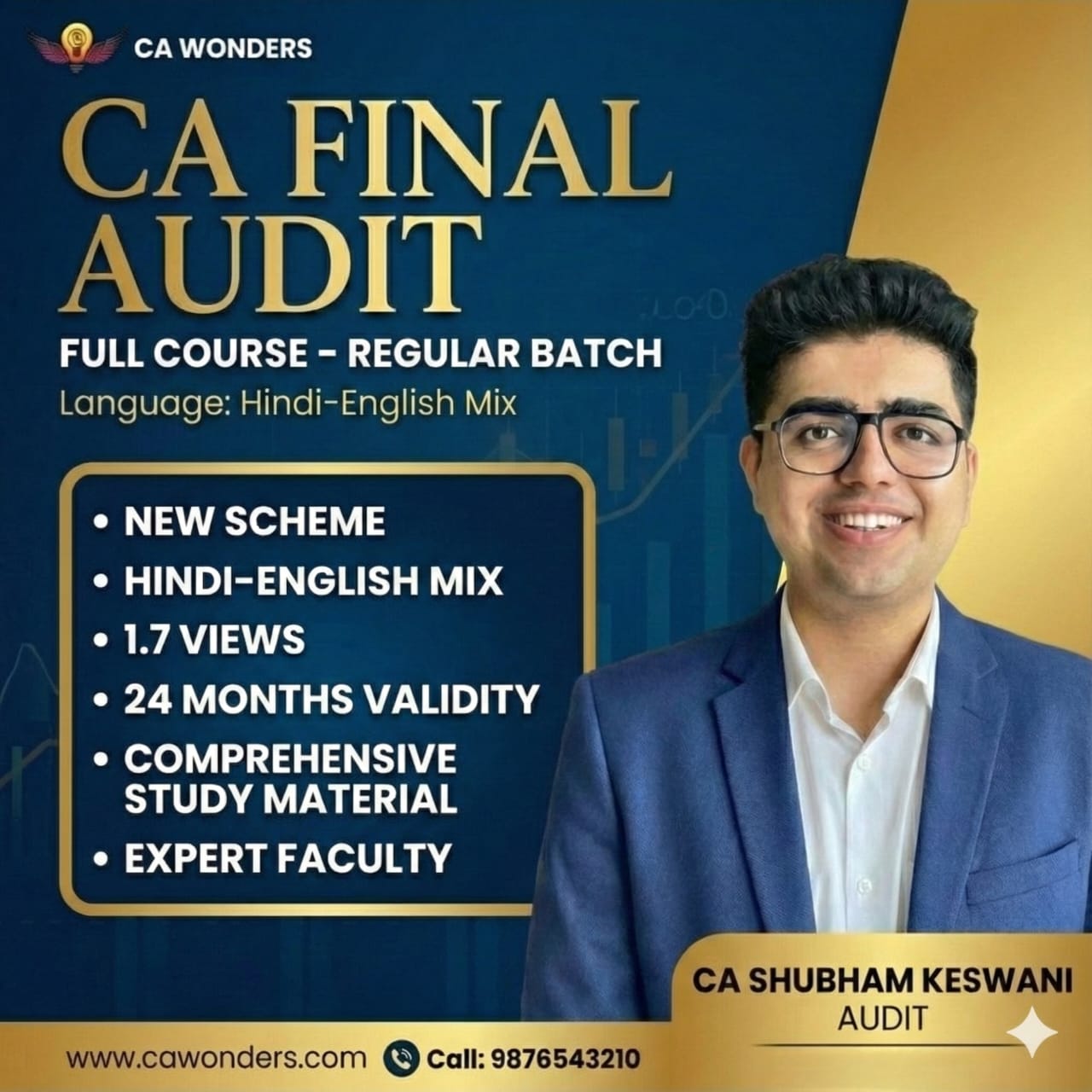 CA Shubham Keswani Full Course Regular Lectures of CA Final Audit Lectures