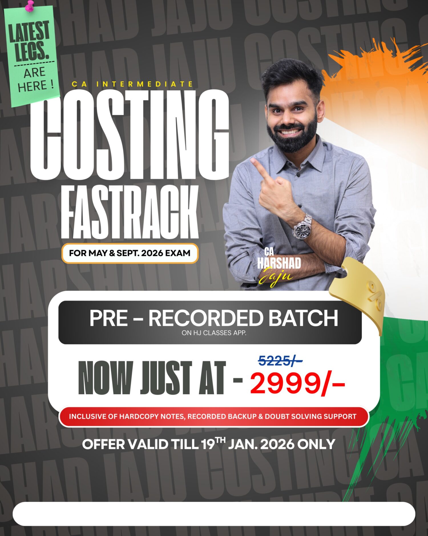 CA Inter Costing Fast Track By CA Harshad Jaju