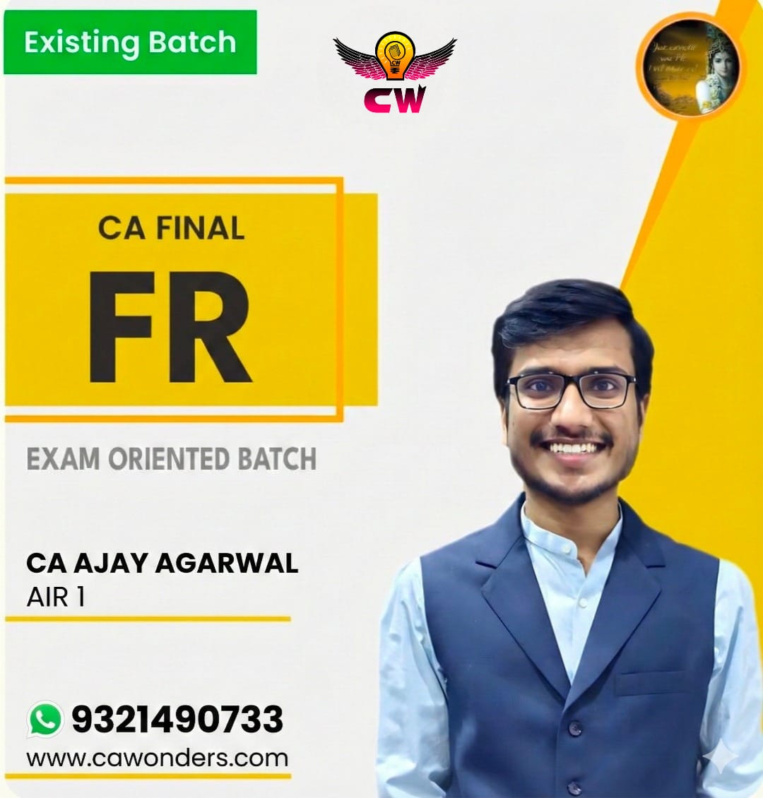 CA Ajay Agarwal FR Fast Track Exam Oriented Lectures Classes